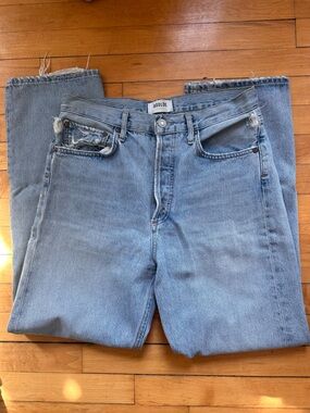 Agolde high rise straight leg jean